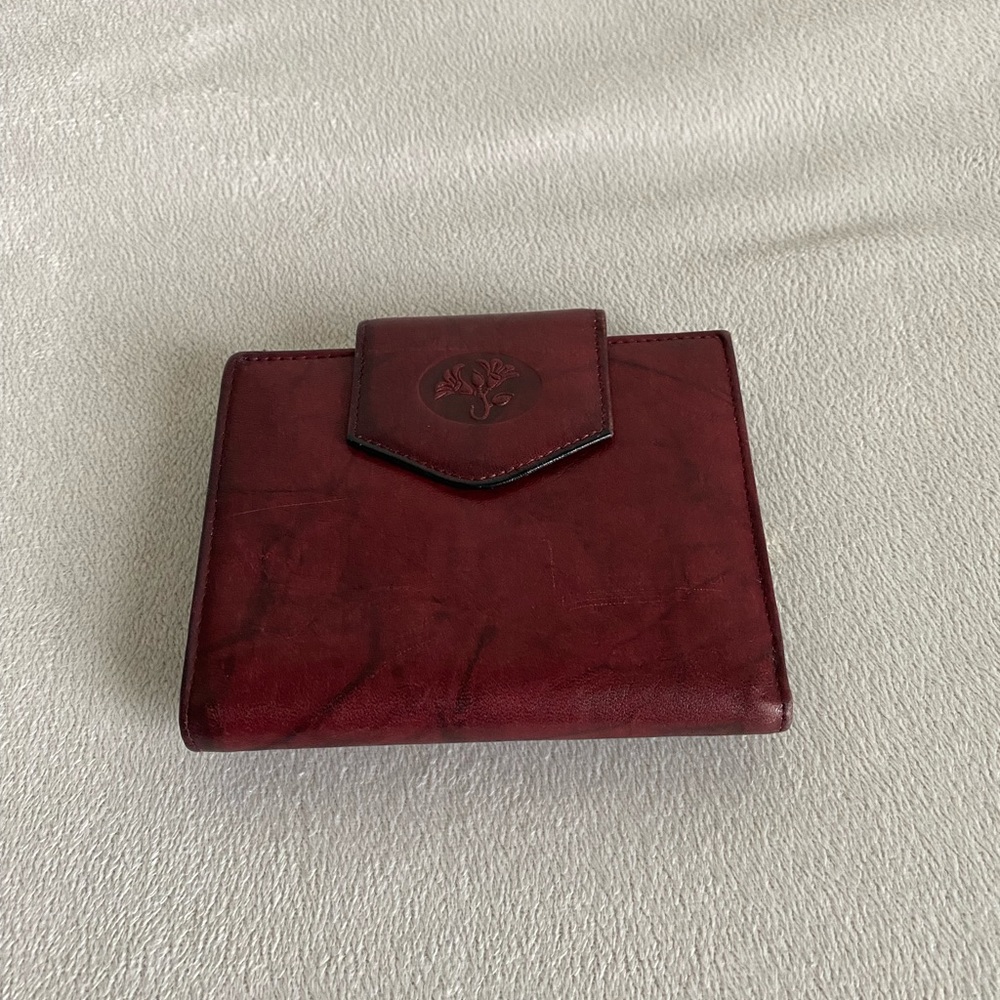 Buxton Vintage Genuine Leather Attaché Clutch/Cardex Wallet & Coin Purse.
